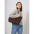 TOTE GAMUZON choco - comprar online