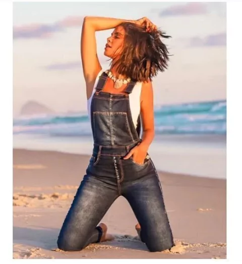 MACACÃO BIOTIPO JEANS FEMININO SKINNY SUNSET REF.26817