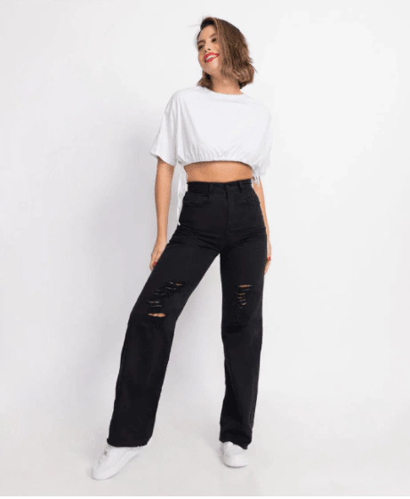 CALÇA BIOTIPO JEANS FEMININA WIDE LEG REF.28346