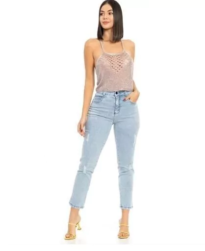 CALÇA BIOTIPO JEANS FEMININA RETA REF.26399