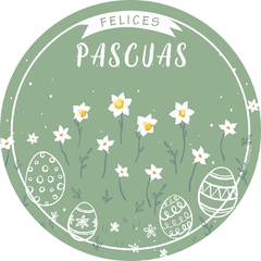 Plato de sitio Pascuas Margaritas