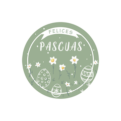 Posavasos de cartulina Pascuas Margaritas