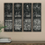 Kit 4 Placas Decorativas 45x15 Hooponopono Sinto Muito Me Perdoe Eu Te Amo Sou Grato MDF 6 mm