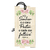 Tag Decorativa em MDF com Frase Bíblia Salmo 23 Placa Decorativa Mini 7x14