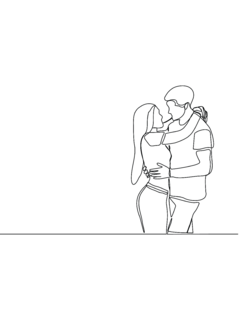Lámina One Line de a Dos #2 - comprar online