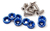 Arandelas Aluminio Moto Auto Atv 6mm M6 D1 Spec X8 Azul