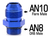 Entrerrosca Conexion An10 O Ring En An8 Epman - comprar online
