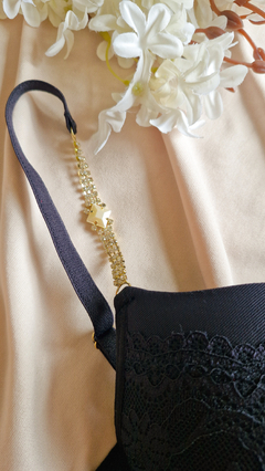 Imagem do Conjunto de Renda Glamour Preto
