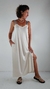 Vestido longo com bolsos Urban Marfim - loja online