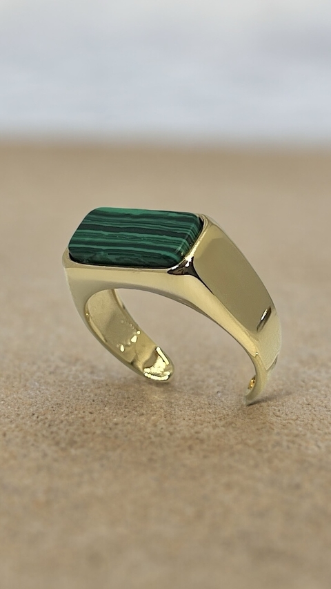 PEDRA MALAQUITA OURO