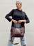 Cartera Janis croco chocolate