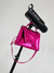 Cartera Adore fucsia metalizado