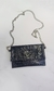 Sobre/Cartera Lola croco charol negro