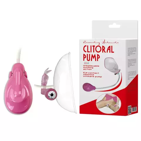 CLITORAL PUMP ESTIMULADOR VAGINAL COM SUCÇÃO E VIBRAÇÃO