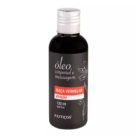 OLEO CORPORAL MASSAGEM MAÇÃ VERMELHA 120 ML SENSUAL LOVE