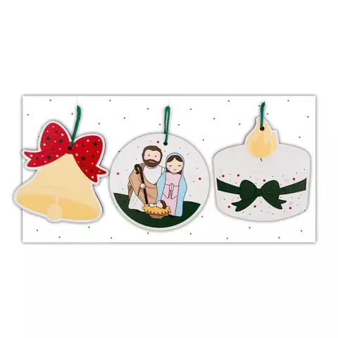 Set Adornos Navideños Luz (x3) - comprar online