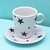 TAZA DE CAFÉ DE PORCELANA LÍNEA ESTRELLAS