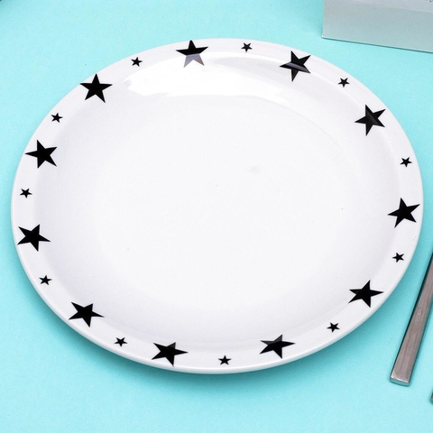 PLATO PLAYO PORCELANA LINEA ESTRELLAS