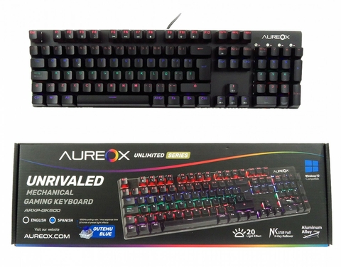 TECLADO MEC AUREOX UNRIVAILED GAMING GK600 - comprar online