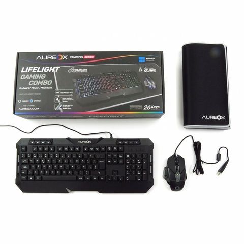 TECLADO y MOUSE + PAD AUREOX LIFELIGHT GAMING GC1000 - comprar online