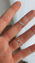 Anillo acero blanco