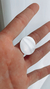 Anillo acero blanco base redonda - comprar online