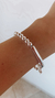 Pulsera acero blanco con cierre marinero