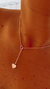 Cadena acero blanco corazon - comprar online