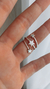 Anillo acero blanco estrellas varias