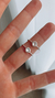 Anillo acero blanco con strass