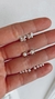 Aros abridores plata 925 perlita, mariposa y estrellas