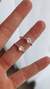 Anillo acero blanco con strass - comprar online