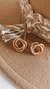 Aros dorados trenzado - comprar online
