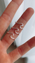 Anillo acero blanco ola