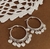 Aros acero blanco corazon