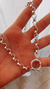 Cadena de acero blanco con cierre marinero