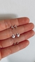 Aros pasantes plata 925 cactus liso, cactus y cruz