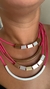 Collar Rosa Doble hilo