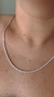 Cadena Acero Blanco con brillo
