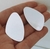 Aros chapones acero blanco