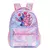 Bolsa de escola primária Stitch para meninos e meninas, Mochila dos desenhos an