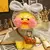 Imagem do Lalafanfan Pelúcia Pato Amarelo, Bonito Brinquedos De Pato De Pelúcia, Abraço