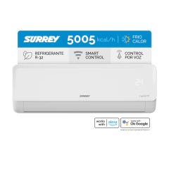 SPLIT SURREY INVERTER SMART 5005 FRIGORIAS FRIO CALOR 553PIQ18N81F