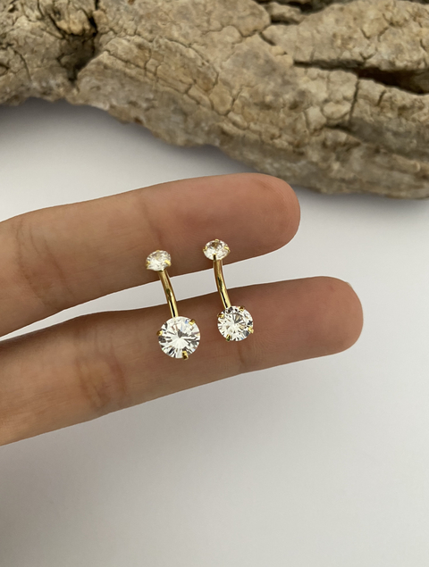 Piercing umbigo ponto de luz