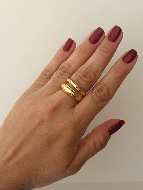 Anel boleado duplo - comprar online