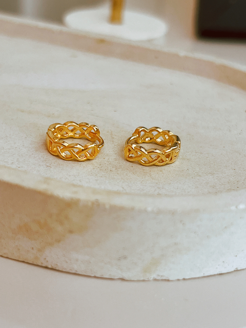 Argola trançada - comprar online