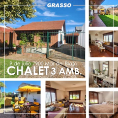 CHALET 3 AMBIENTES - 9 DE JULIO 7900 MAR DEL PLATA