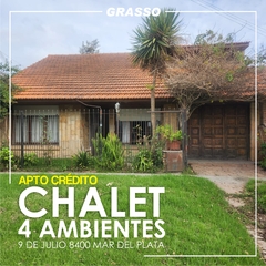 CHALET 4 AMBIENTES - 9 DE JULIO 8400 MAR DEL PLATA APTO CREDITO