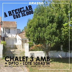 CHALET + DTO A RECICLAR - RIVADAVIA 10.100 MAR DEL PLATA