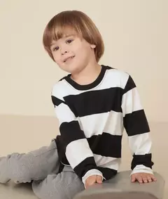 REMERA KID RAYADA